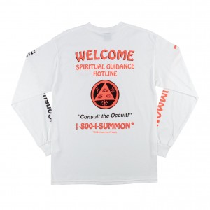 Camiseta Manga Larga Welcome Hotline Blanca