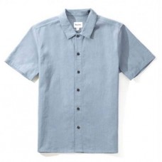 Camisa Manga Corta Rhythm Textured Linen Slate