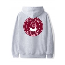 Sudadera Macba Life OG Logo Gris Roja