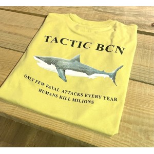 Camiseta Manga Corta Tactic Shark Mostaza