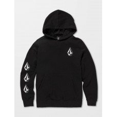 SUDADERA NIÑO VOLCOM STONE HOODIE BLACK