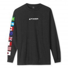 Camiseta Manga Larga HUF Flag Union Negra