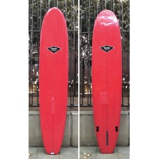 Tabla Surf Tactic Longboard Epoxy Nose Riding Balmins 9'2 red