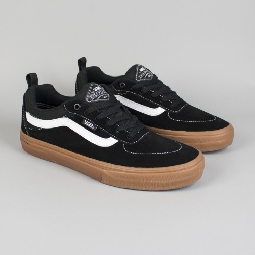vans negras marron