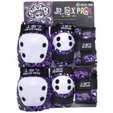 PROTECCIONES 187 KILLER PADS JUNIOR SIX PACK STAAB PURPLE