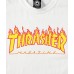 Camiseta Manga Corta Thrasher Flame Blanca