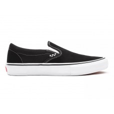 Zapatillas Vans Skate Slip On Pro Negras Blancas