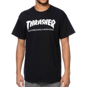 Camiseta Manga Corta Thrasher Skate Mag Negra