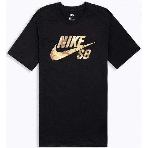 Ánimo incrementar Gruñón Camiseta Manga Corta Nike SB Logo SNSL 2 Negra