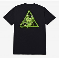 Camiseta Manga Corta HUF Green Buddy Negra