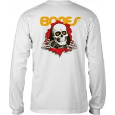 Camiseta Bones Manga Larga Powell Peralta Ripper Blanca