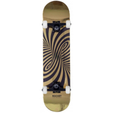 Tabla Skate Completa Rocket Twisted Foil Gold 7.5''