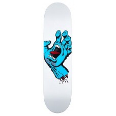 Tabla Skate Santa Cruz Blanca Screaming Hand 8.25''