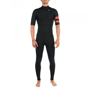 Traje Neopreno Hurley Advantage Chest Zip 2/2 Negro Rojo 2021