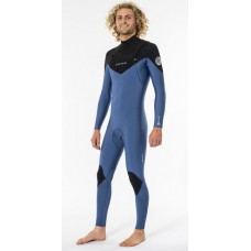 Traje Neopreno Rip Curl Dawn Patrol Chest Zip 4/3 Azul Negro 2022