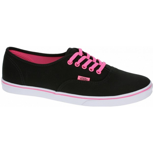 vans negras y rosas